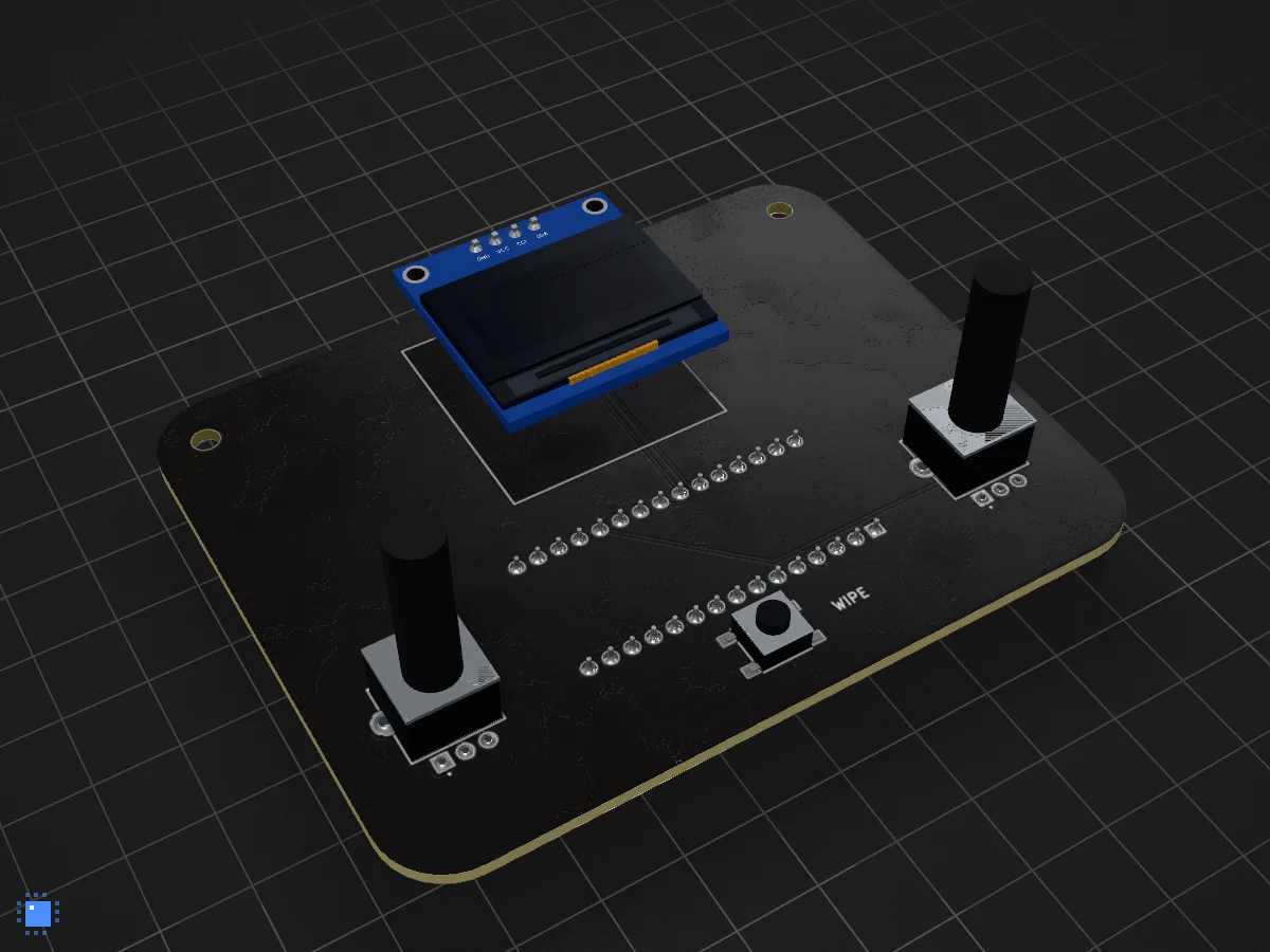 Magic drawing screen, drawn in 3D by PCBKit