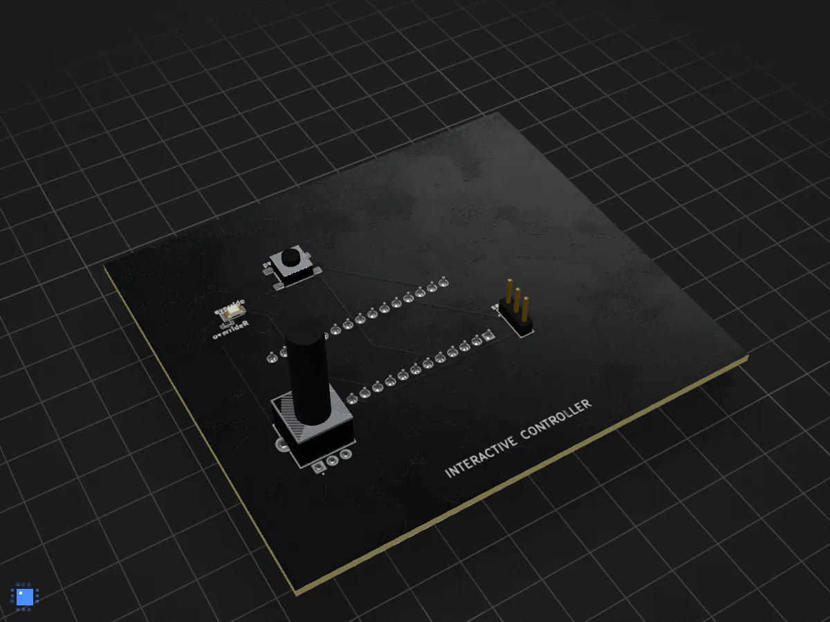 Servo controller, drawn in 3D by PCBKit
